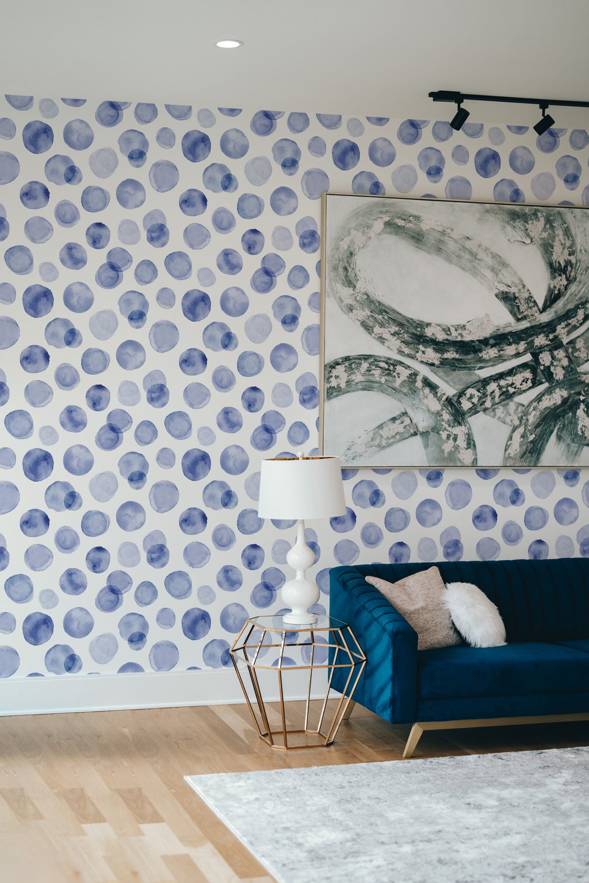 Pois à l'Aquarelle Indigo, en situation