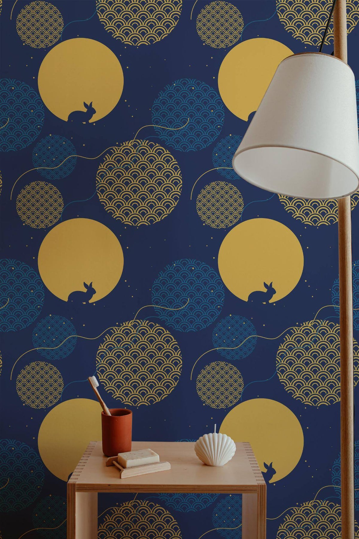 Lune au Lapin Bleu Nuit, en situation
