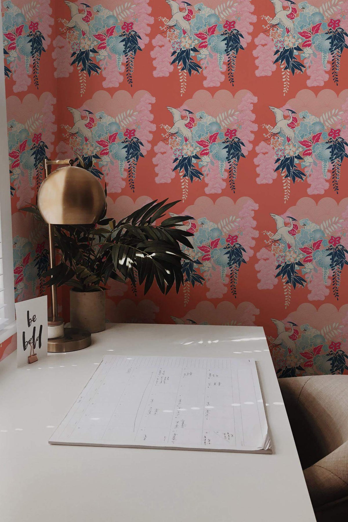 Grues et Nuages Corail, en situation