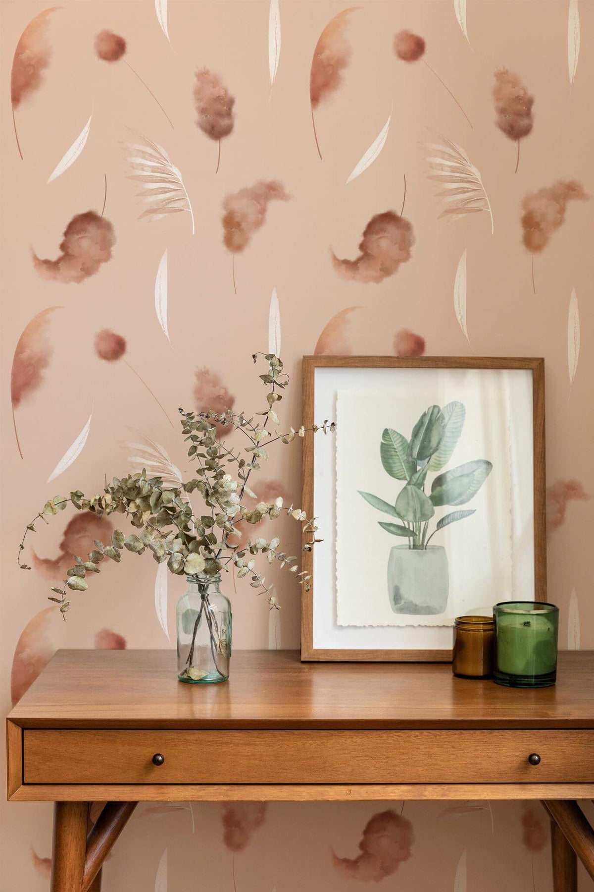 Plumes de Pampa Rosé, en situation