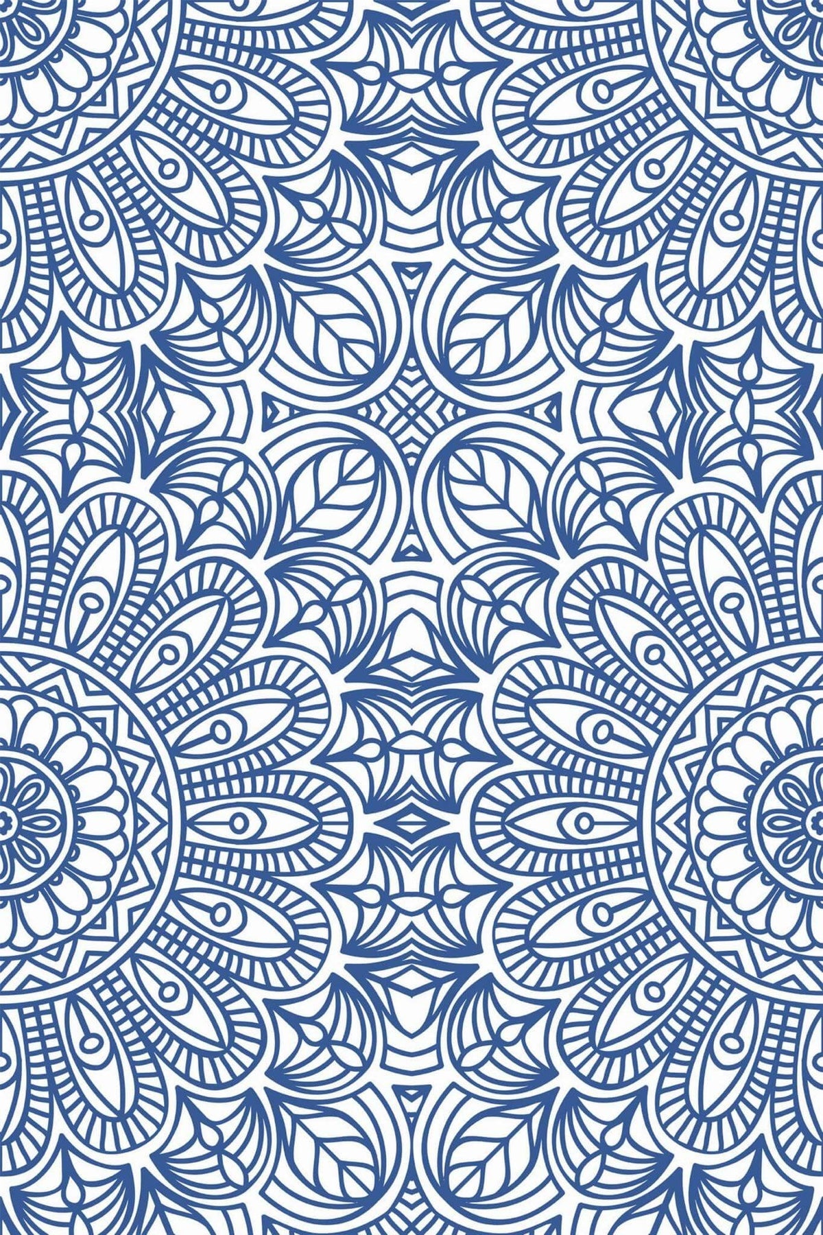 Rosaces Ajourées Bleu Roi, aperçu aux dimensions saisies