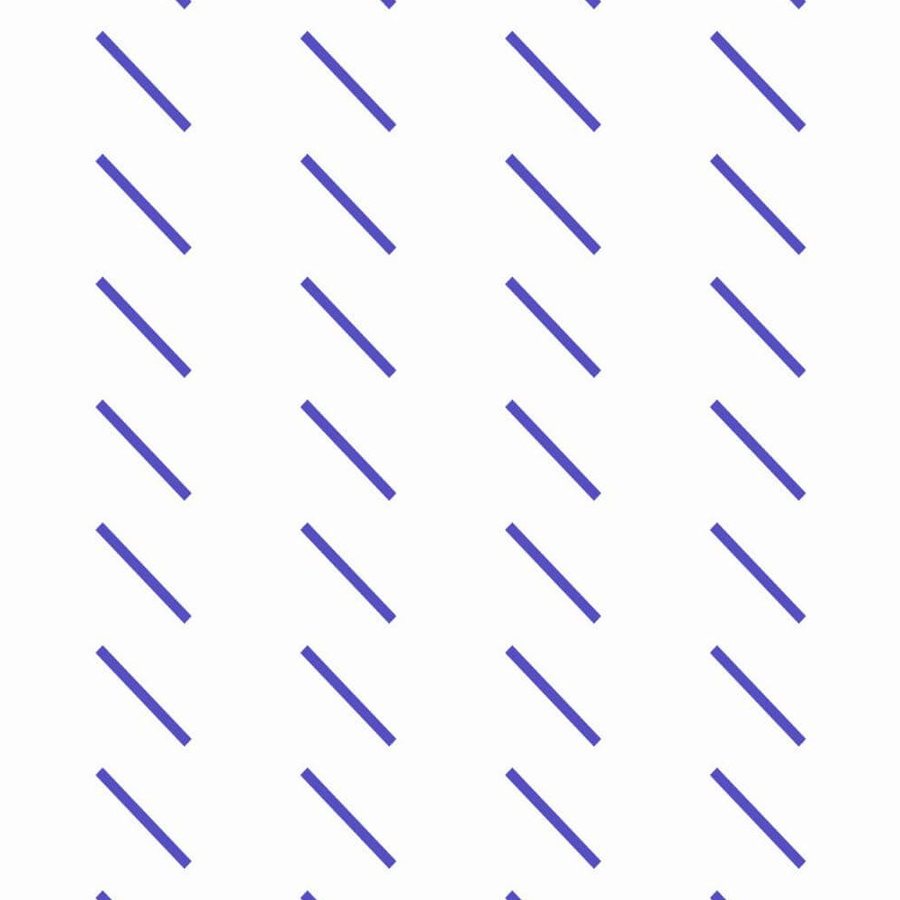 Hachures Bleu Indigo, le motif seul