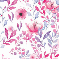 Gros plan sur l'impression : une corolle rose montre ses auréoles d'eau et les débords de couleur au bord des pétales.