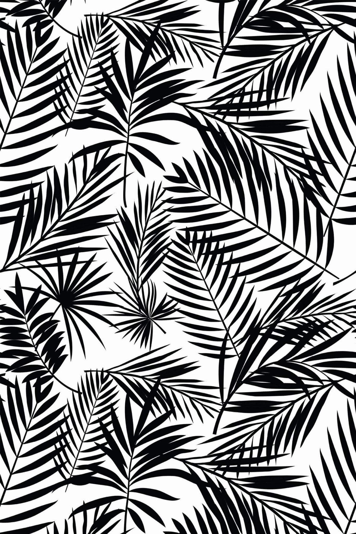 Palmes à l'Encre Noire, le motif seul