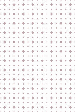 Motif à plat : losanges mauve poudré de deux tailles alignés en grille sur fond blanc.