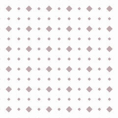 Gros plan de l'impression : les quatre arêtes d'un losange mauve, franches sur le blanc.