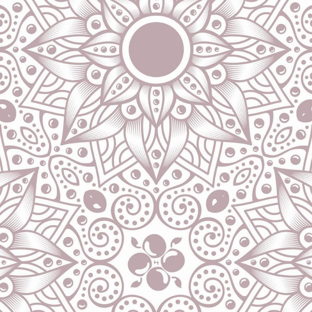 Rosaces Étoilées Vieux Rose, le motif seul
