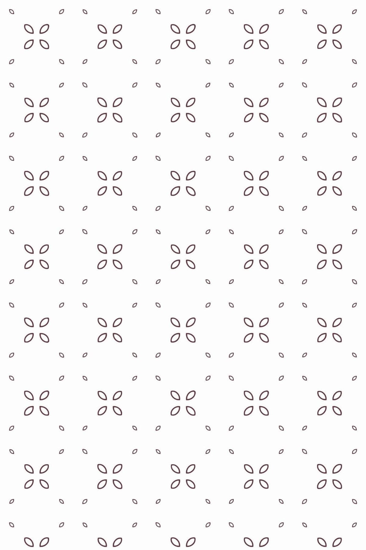 Semis de Fleurettes Prune, le motif seul