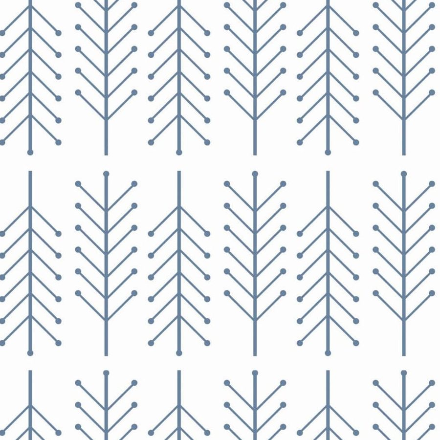 Gros plan sur les branches fines et les points terminaux d'un sapin imprimé.