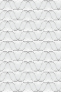 Motif à plat d'ondulations blanches formant des losanges bombés et des ombres grises