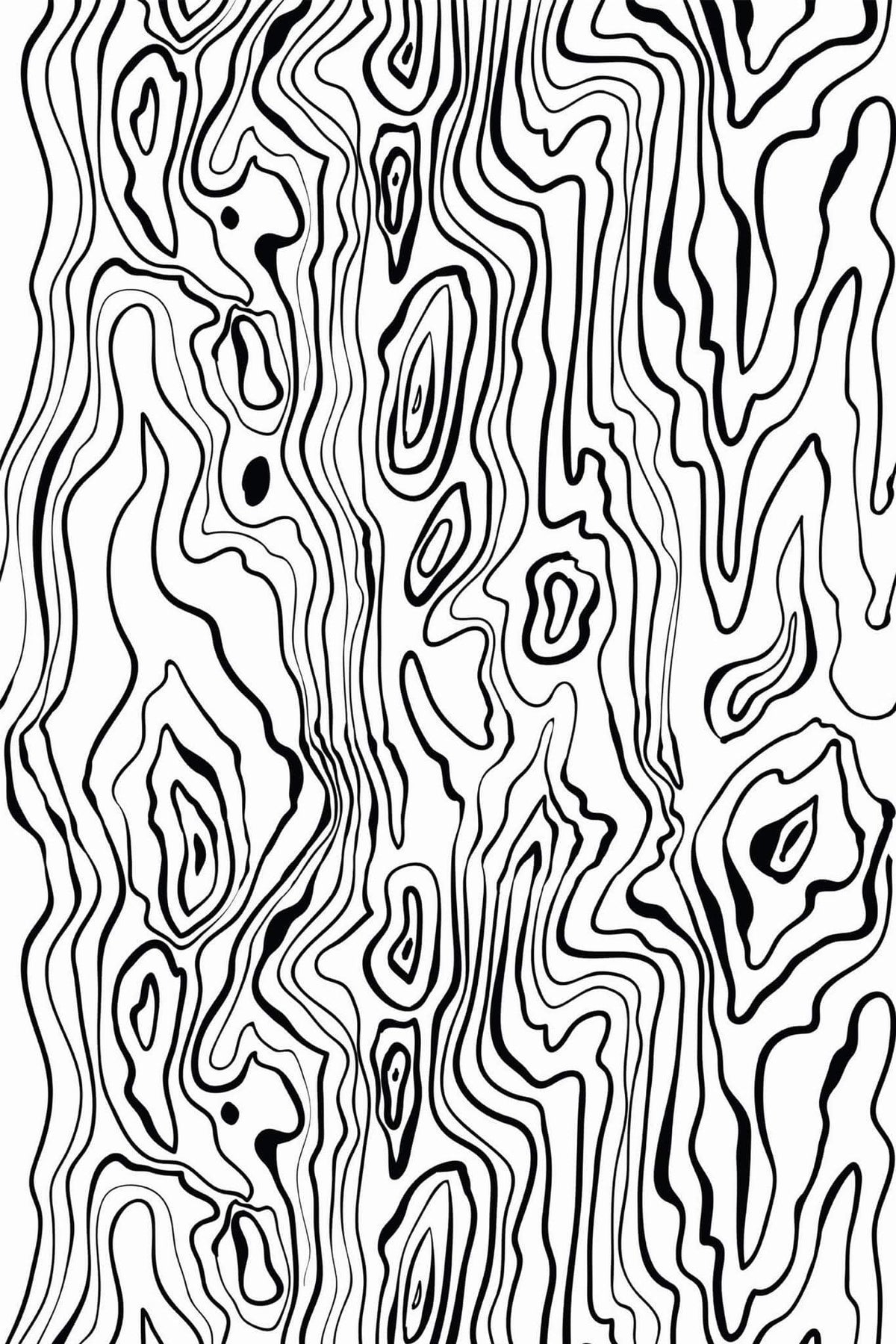 Veinures de Bois Noires, le motif seul