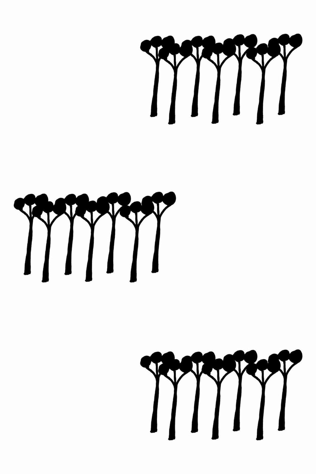 Rangées d'Arbres Noirs, le motif seul
