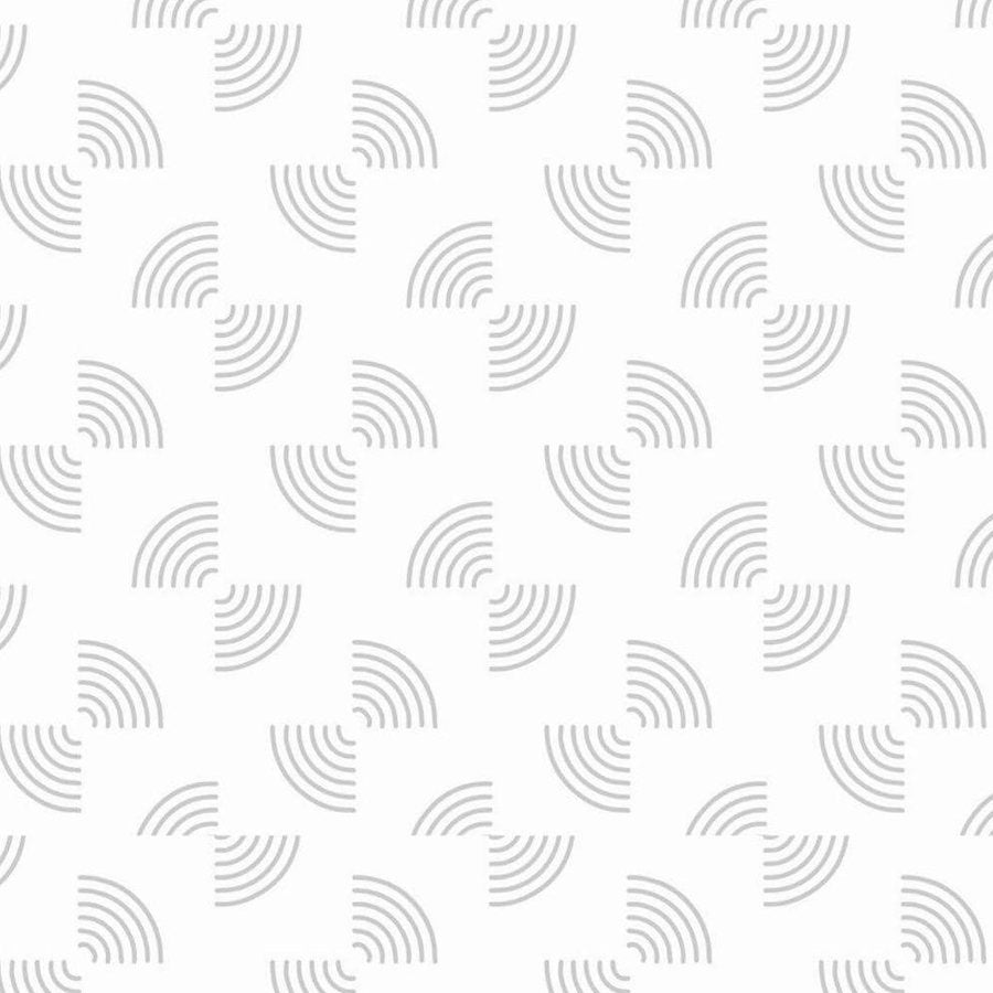 Arcs Concentriques Gris Perle, le motif seul