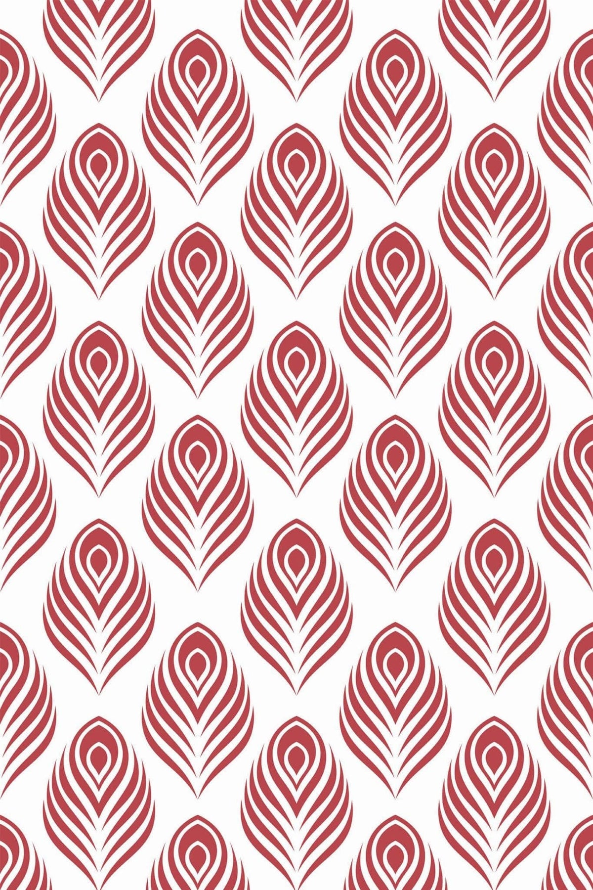 Ocelles de Paon Rouge Brique, le motif seul