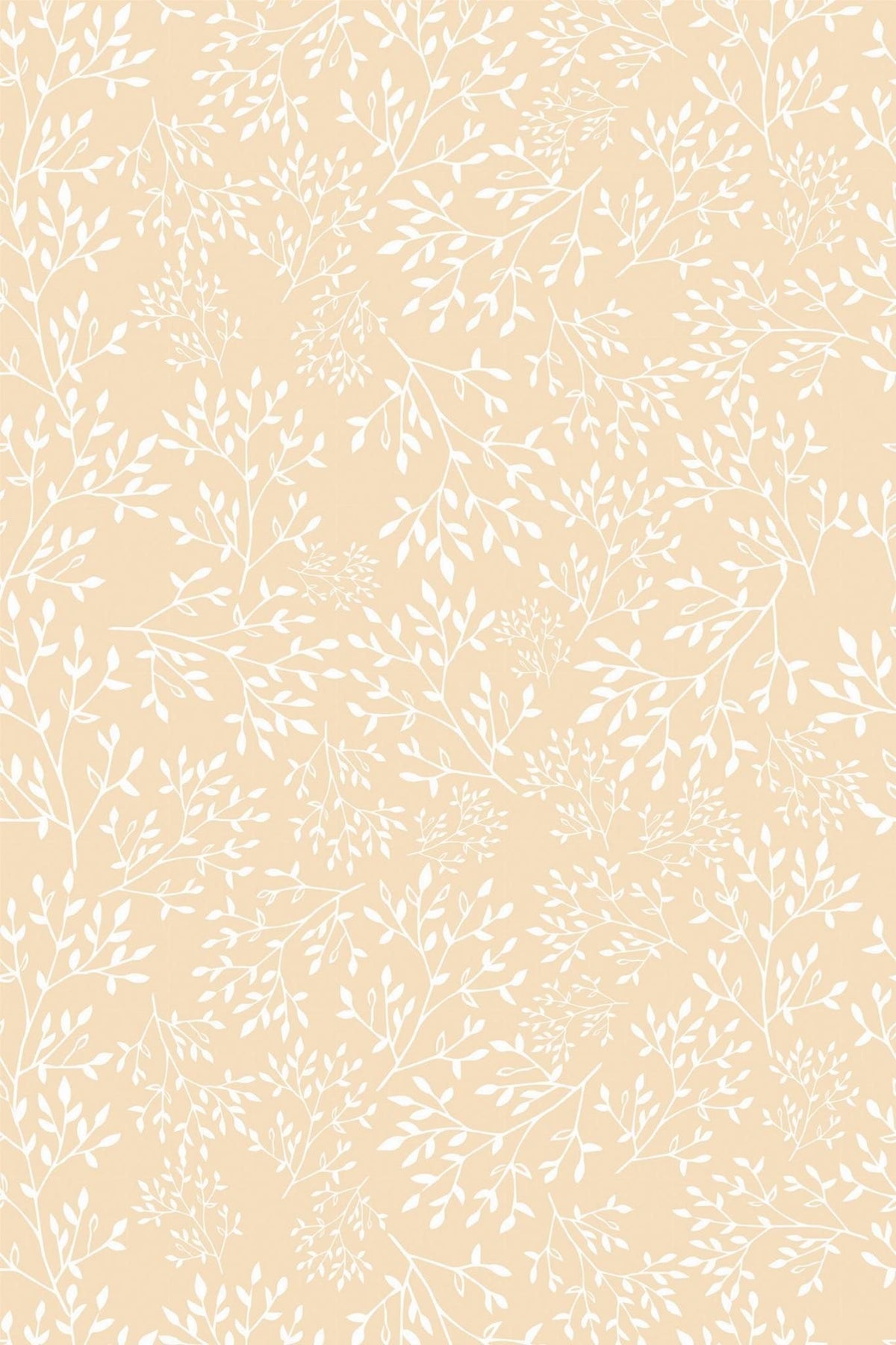 Brindilles Blanches sur Abricot, aperçu aux dimensions saisies