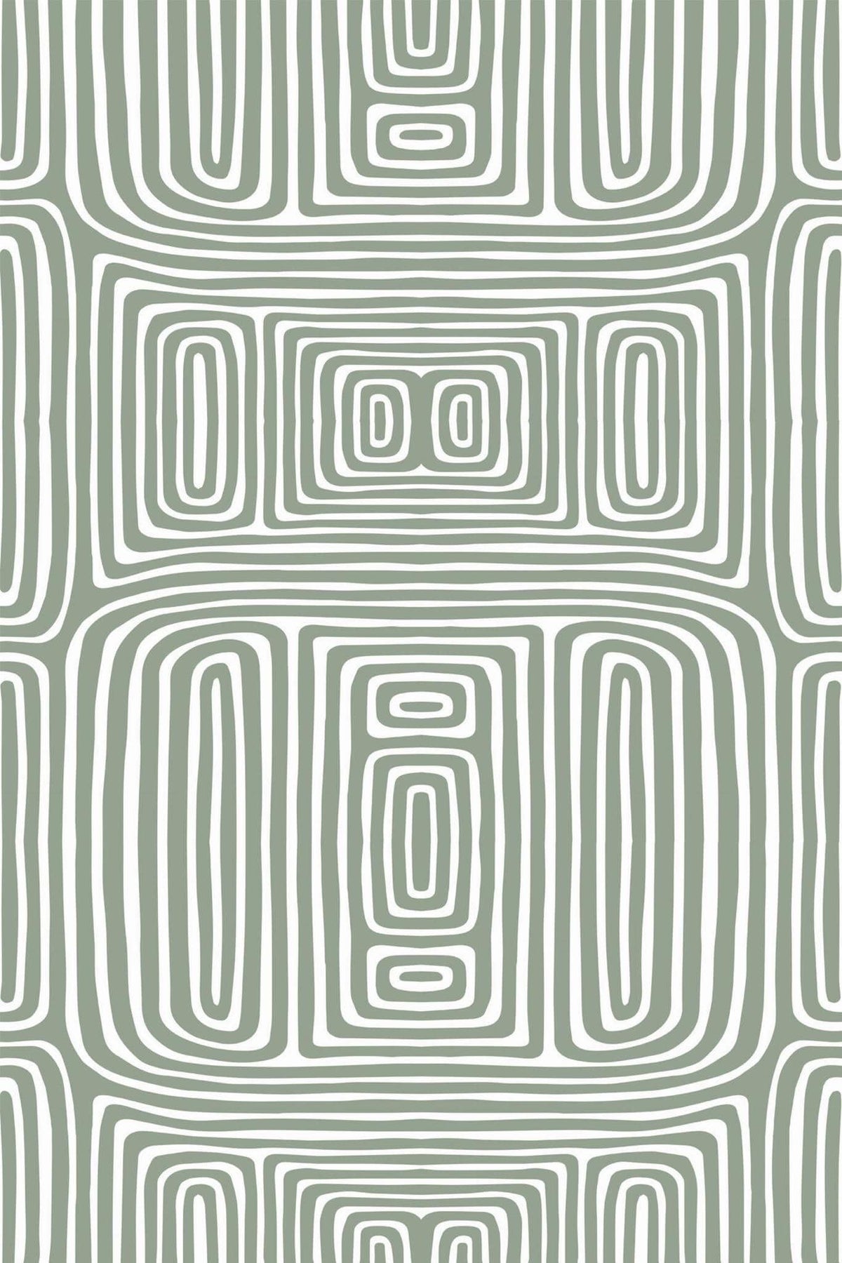 Lignes Concentriques Sauge, aperçu aux dimensions saisies