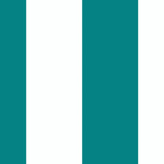 Gros plan de l'impression : aplat bleu canard uniforme, sa part de vert visible, et coupe nette sur le blanc voisin.