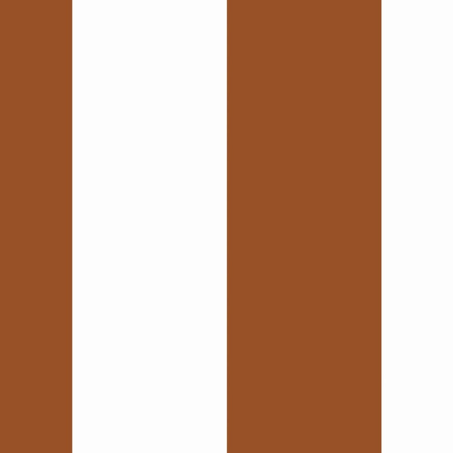 Gros plan de l'impression : aplat brun rouille au fond orangé, mat, et bord droit contre la bande blanche.