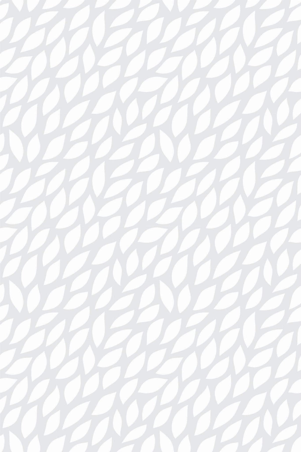 Feuilles Menues Gris Perle, le motif seul
