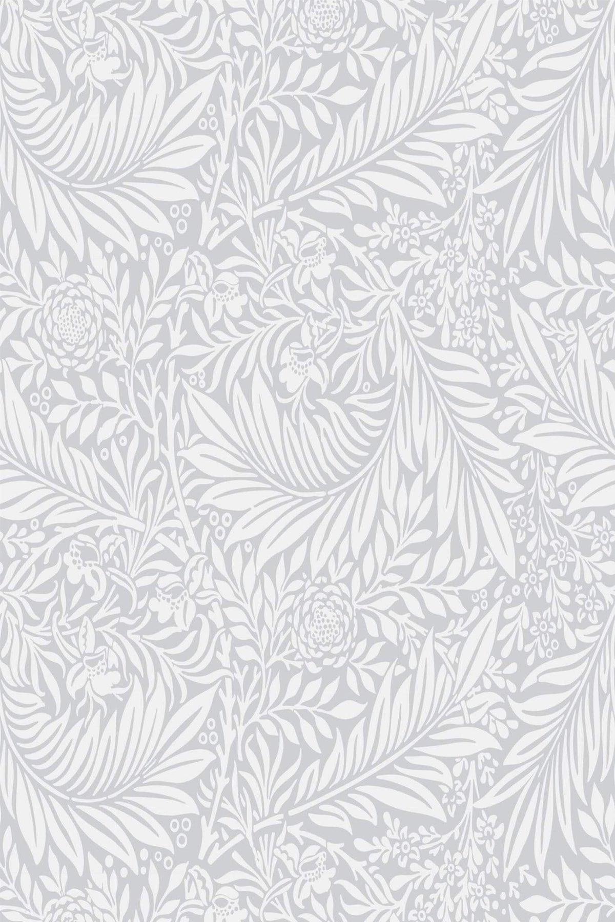 Rinceaux Ivoire sur Gris Perle, le motif seul