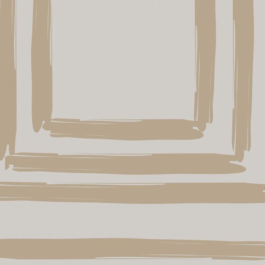 Carrés au Pinceau Taupe, le motif seul
