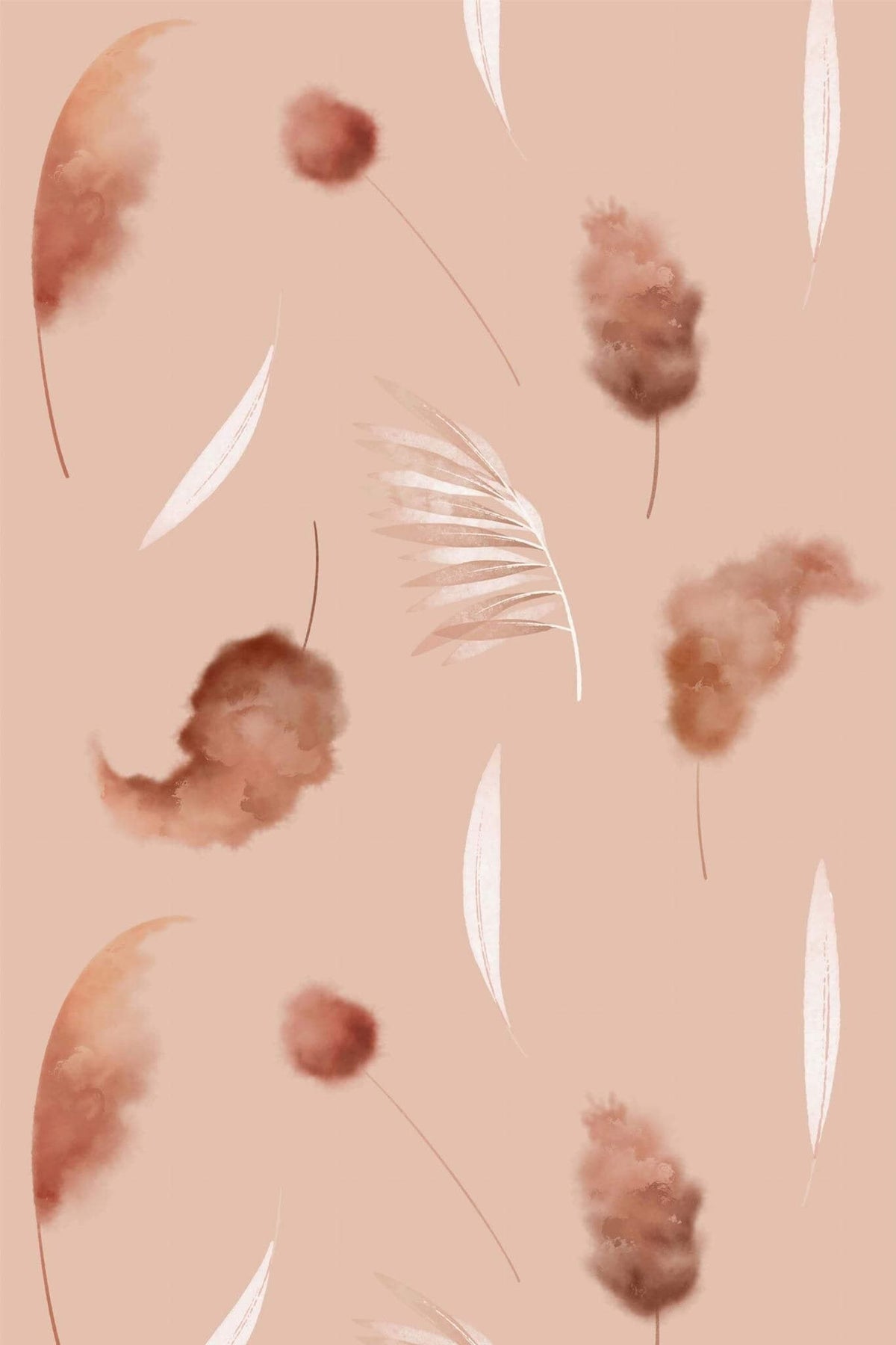 Plumes de Pampa Rosé, le motif seul