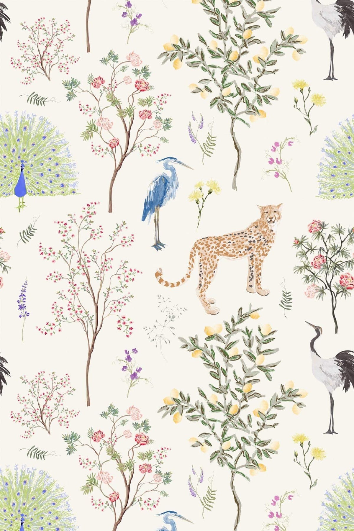 Ménagerie Aquarelle Ivoire, le motif seul