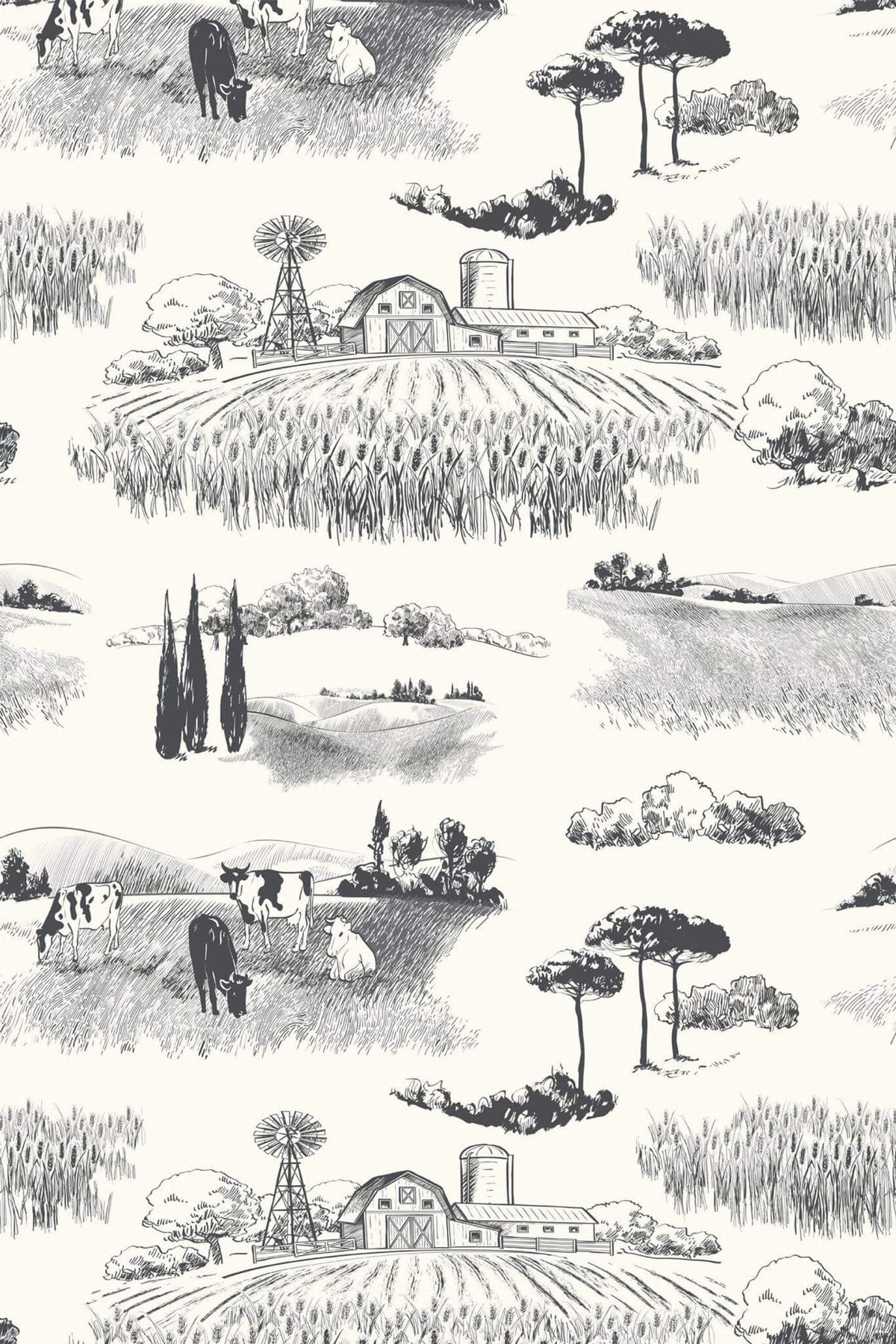 Campagne à l'Encre Noire, le motif seul