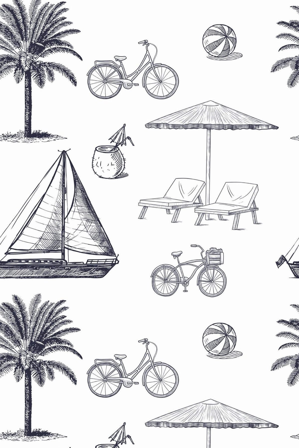 Croquis de Plage Anthracite, le motif seul