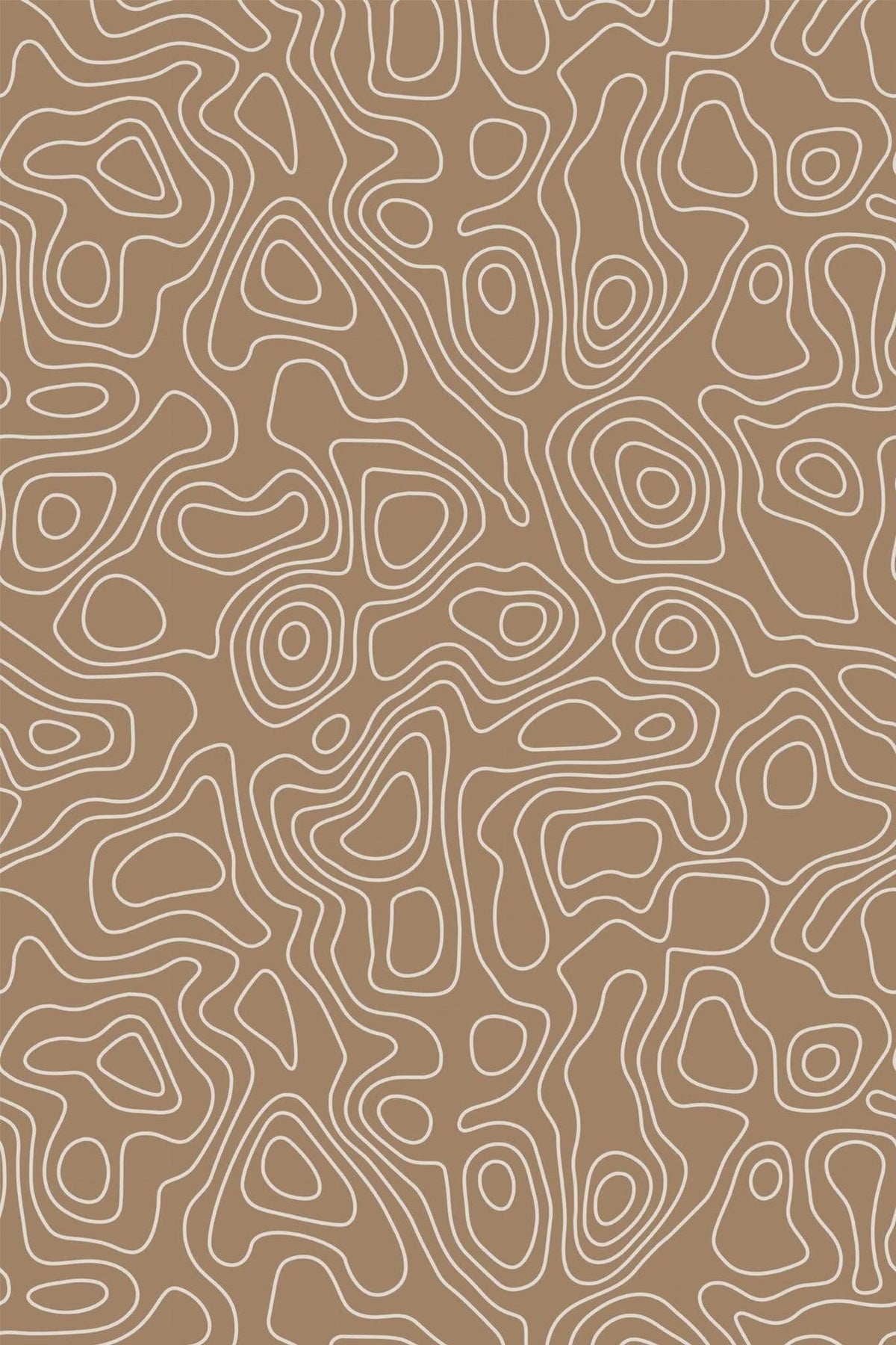 Courbes de Niveau Caramel, aperçu aux dimensions saisies