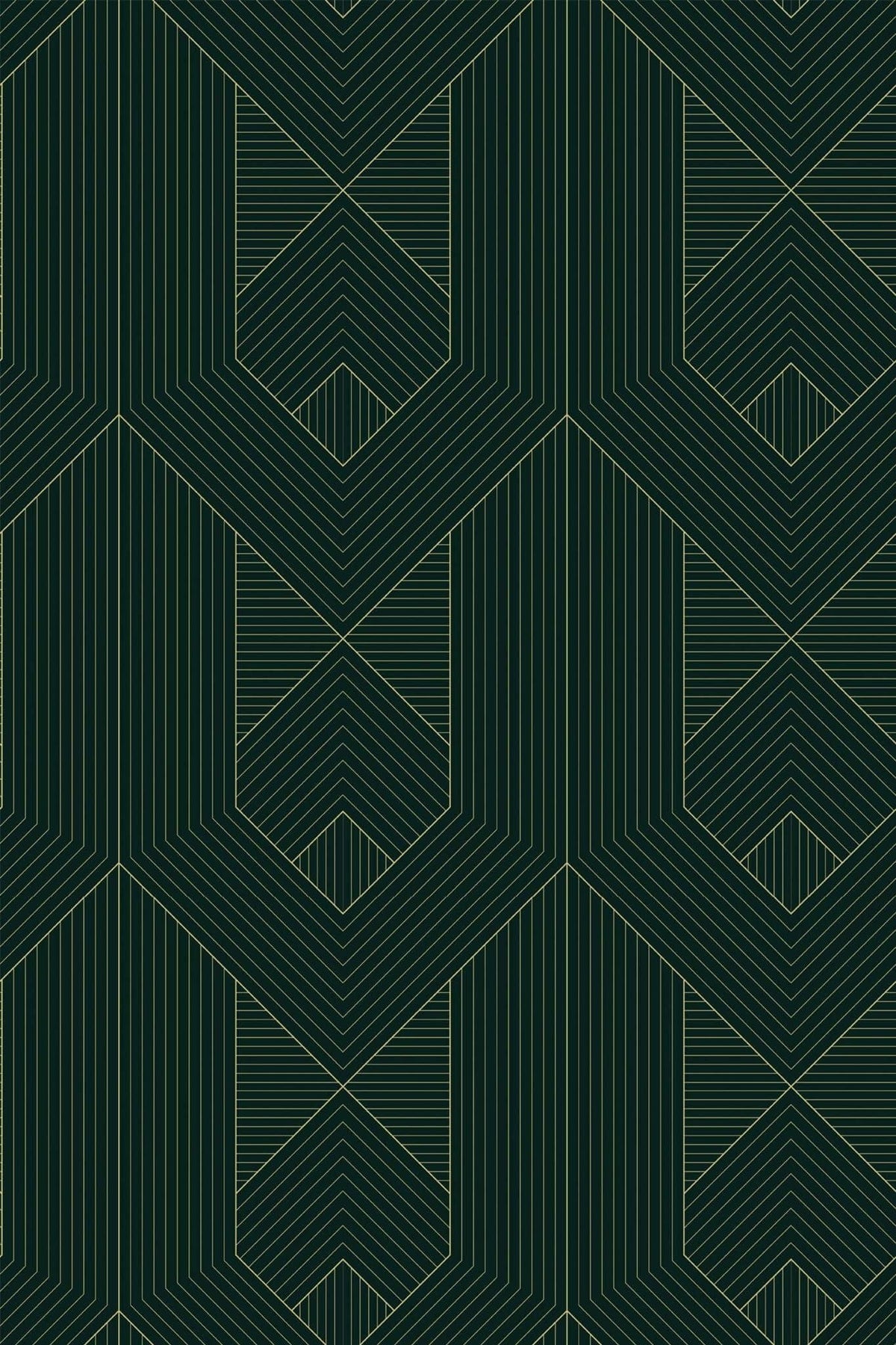 Chevrons Nervurés Vert Émeraude, aperçu aux dimensions saisies