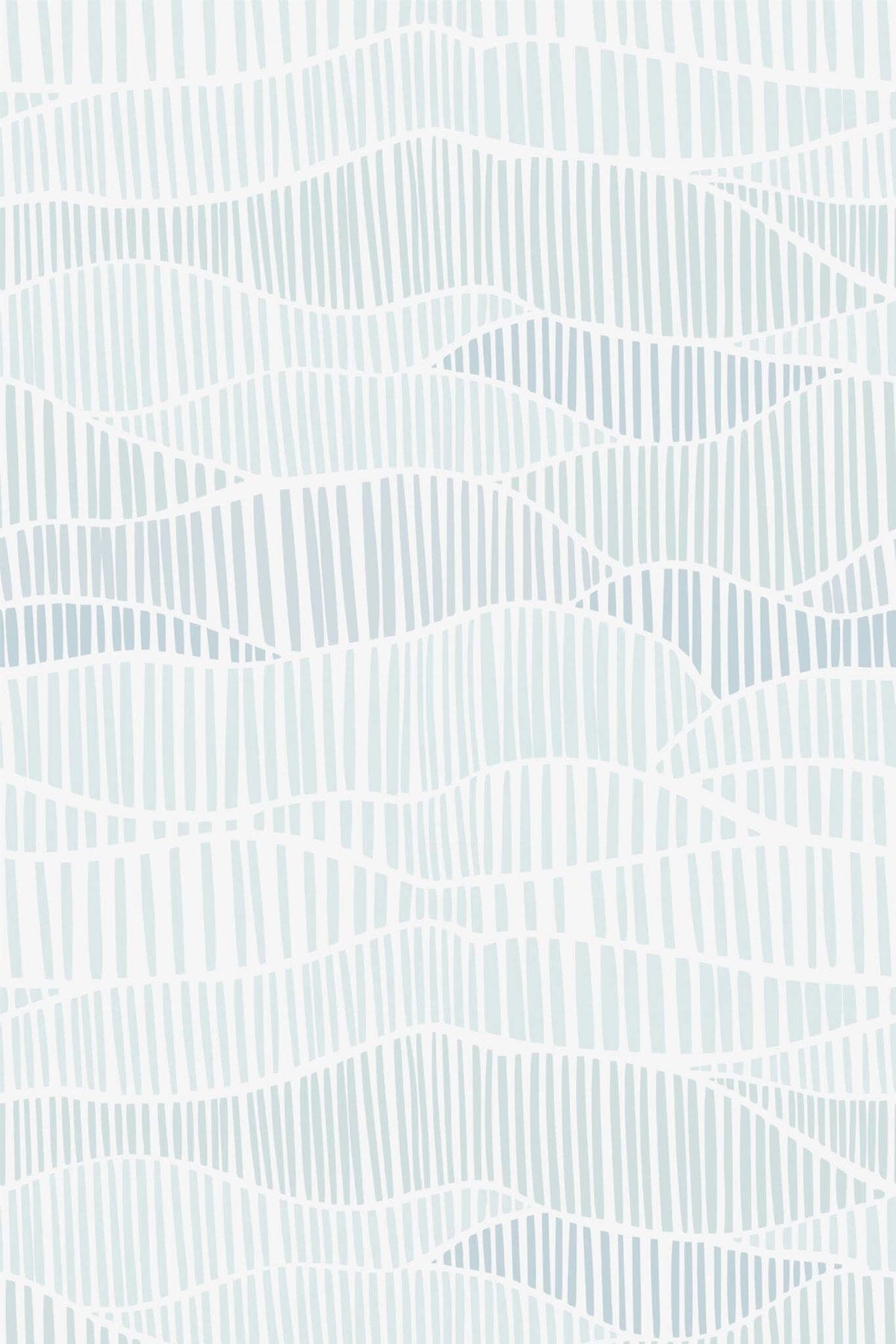 Vagues Striées Bleu Pâle, le motif seul