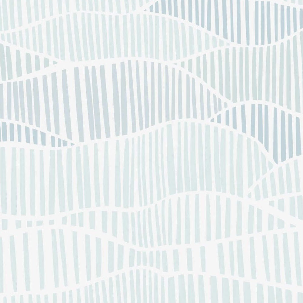 Vagues Striées Bleu Pâle, le motif seul