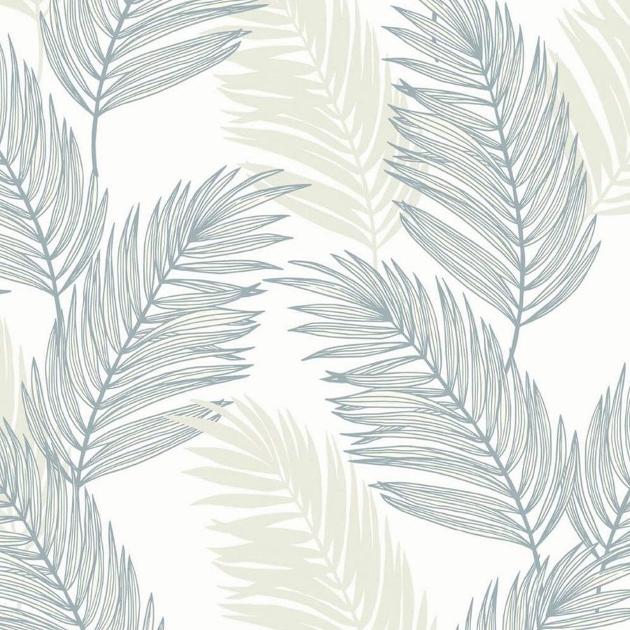 Gros plan de l'impression : les hachures bleu ardoise d'une foliole sur le fond blanc.