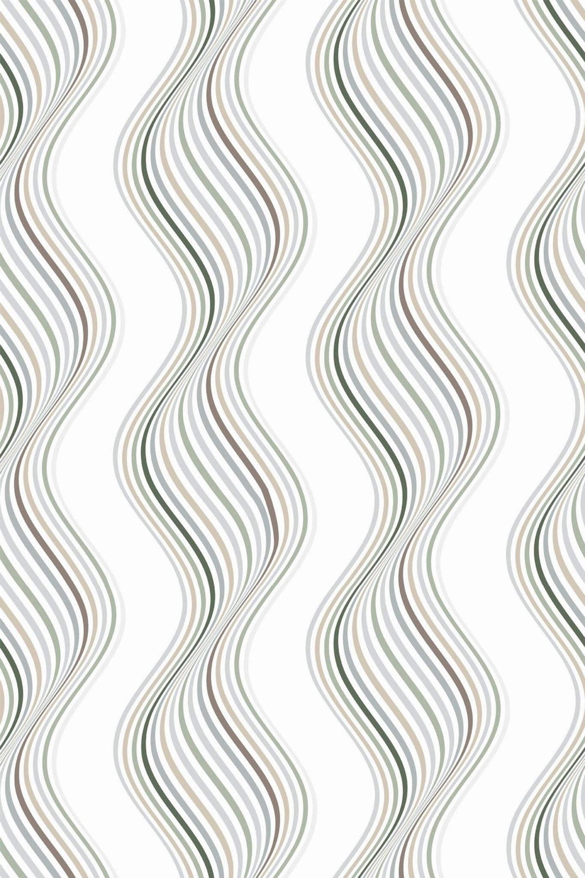 Ondes Fines Gris Perle, le motif seul