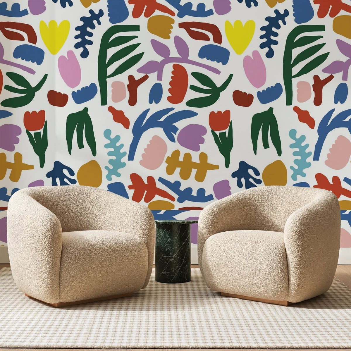 Formes Découpées Multicolores, en situation