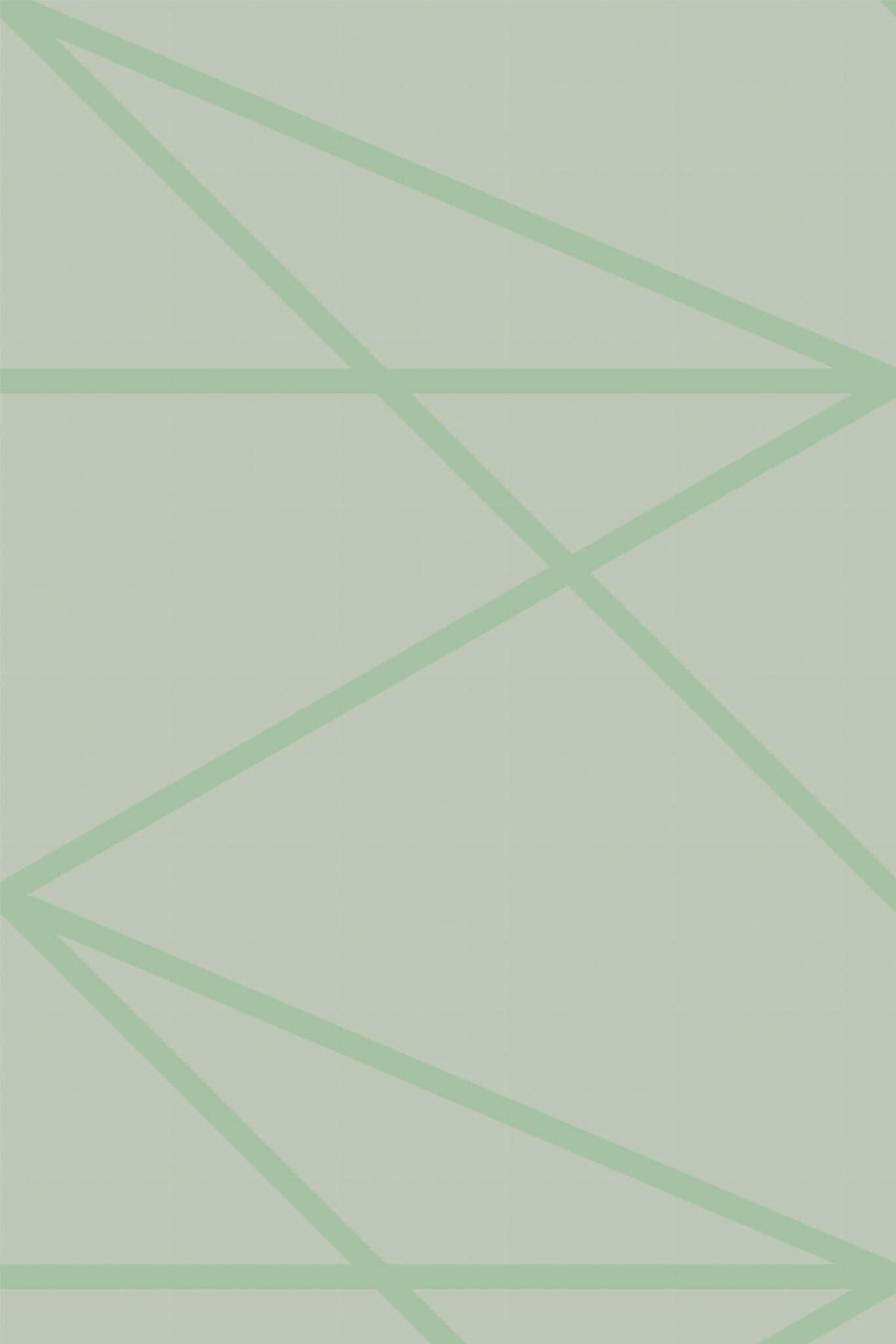 Lignes Brisées Vert Amande, le motif seul