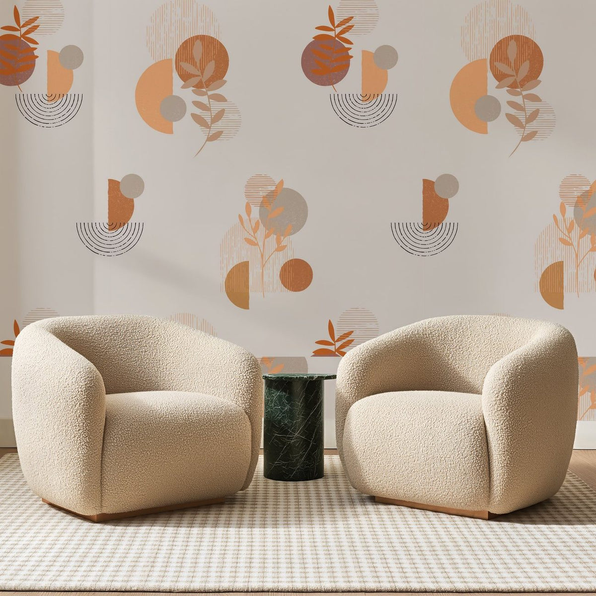 Cercles et Rameaux Terracotta, en situation