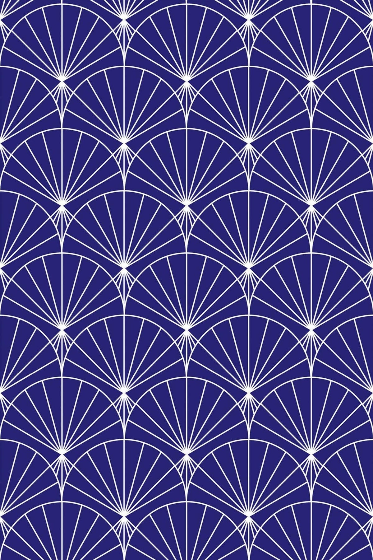 Arcs Rayonnants Bleu Marine, le motif seul