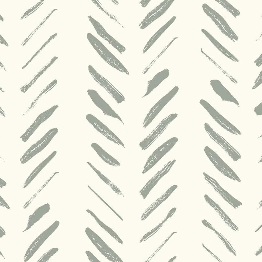 Chevrons Peints Vert Sauge, le motif seul