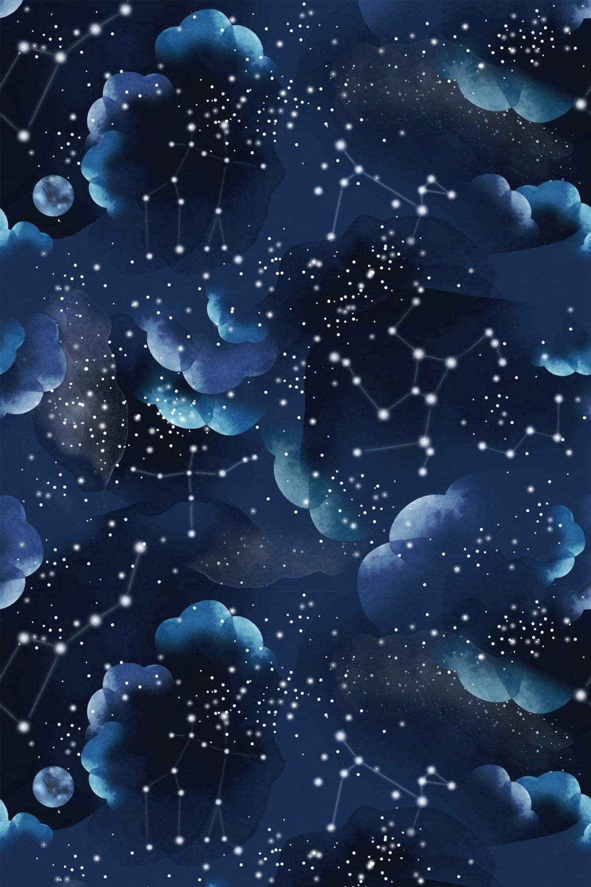 Ciel Étoilé Bleu Nuit, le motif seul