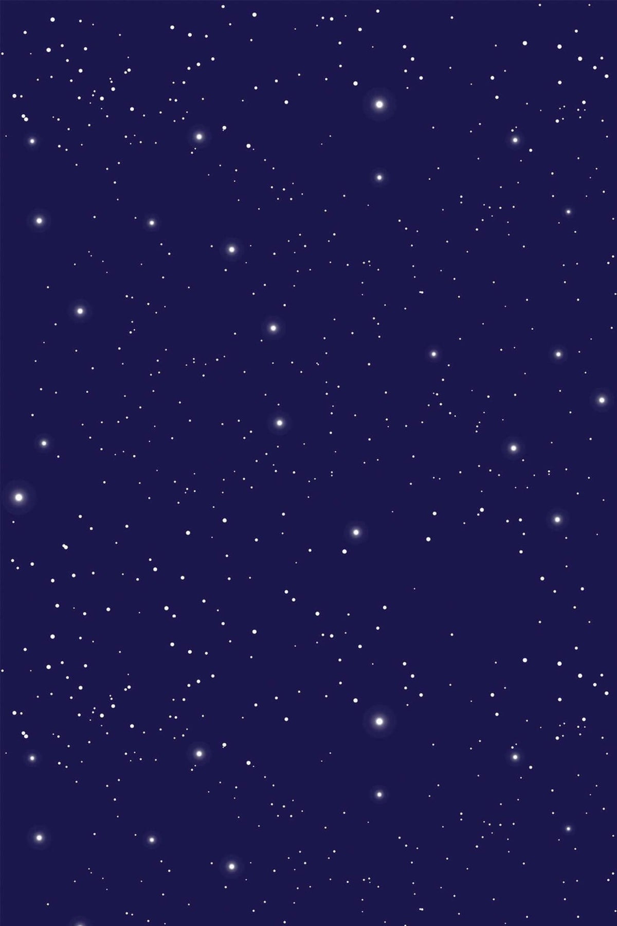 Ciel Étoilé Bleu Nuit Constellations, le motif seul