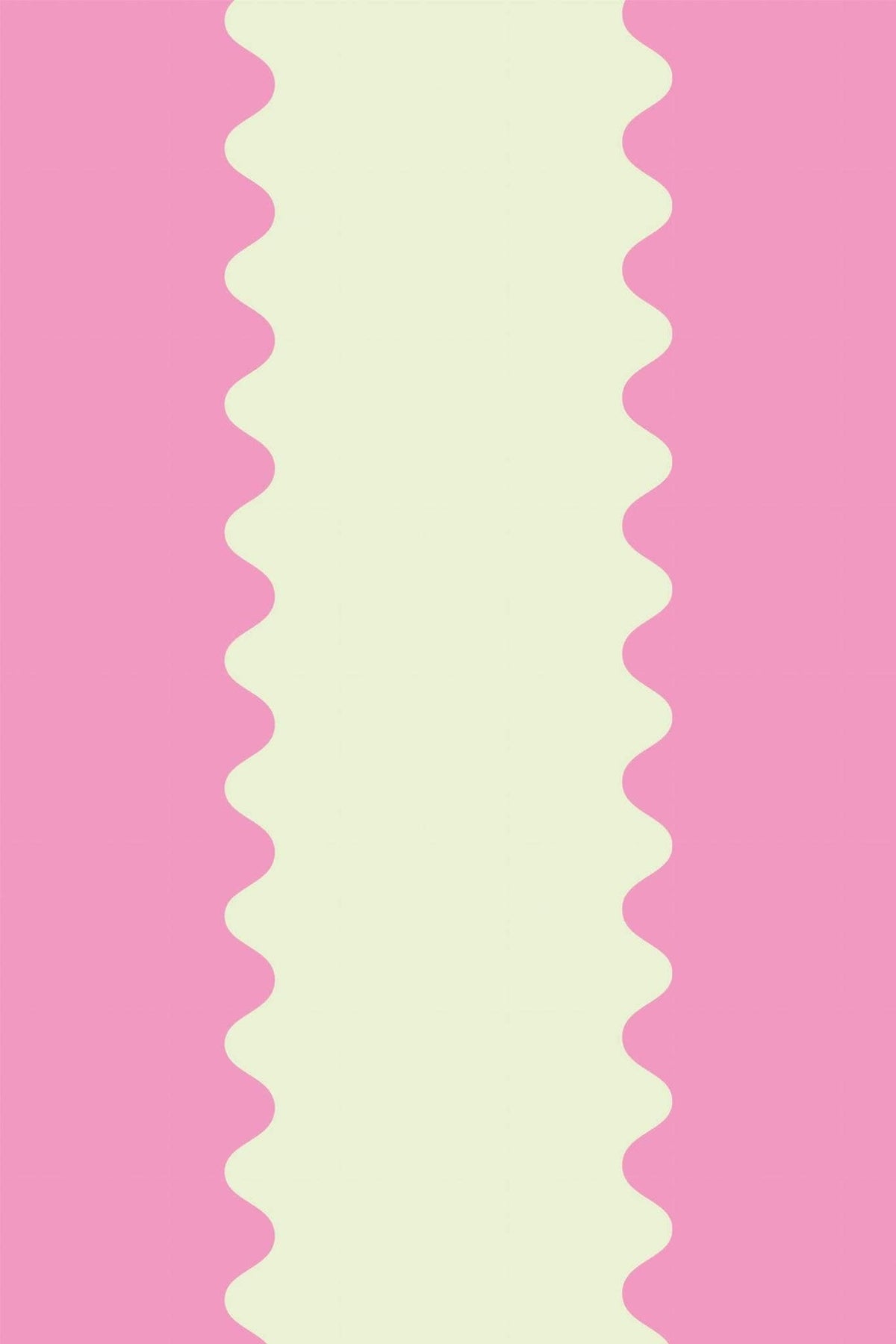 Vagues Larges Rose Bonbon, le motif seul