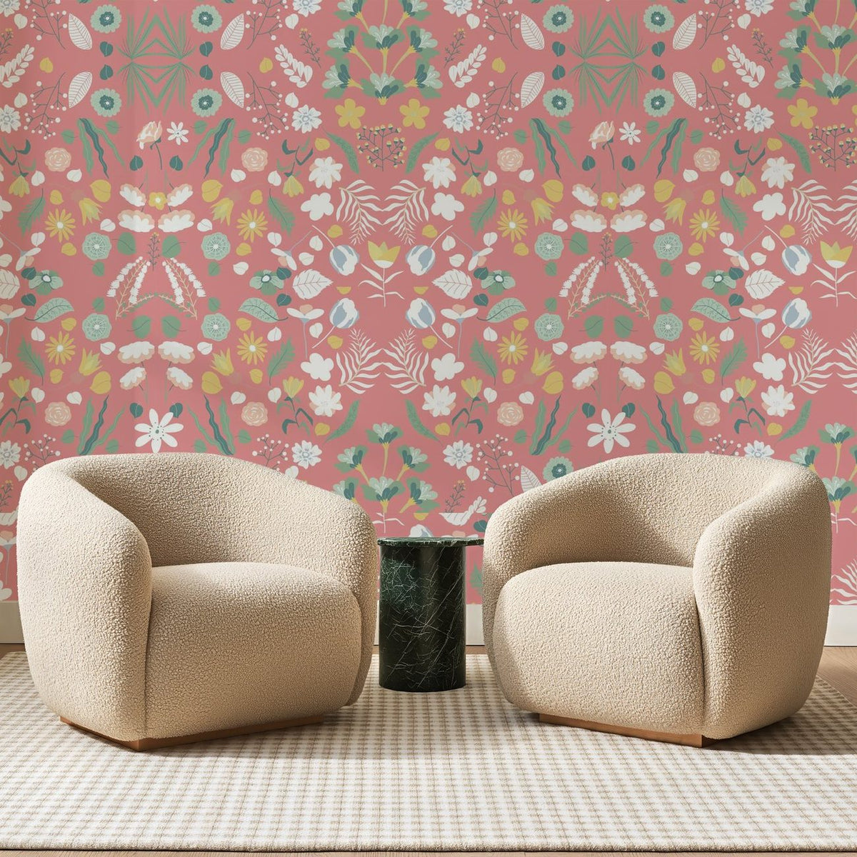 Jardin Miroir Rose Corail, en situation