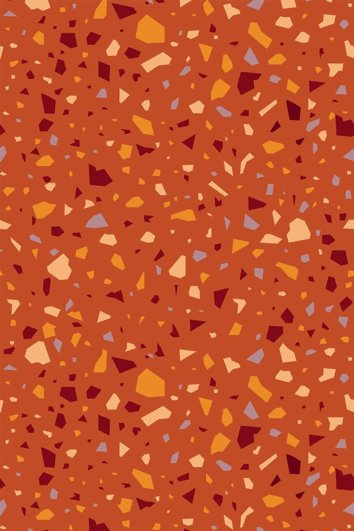 Éclats de Terrazzo Terre Cuite, le motif seul