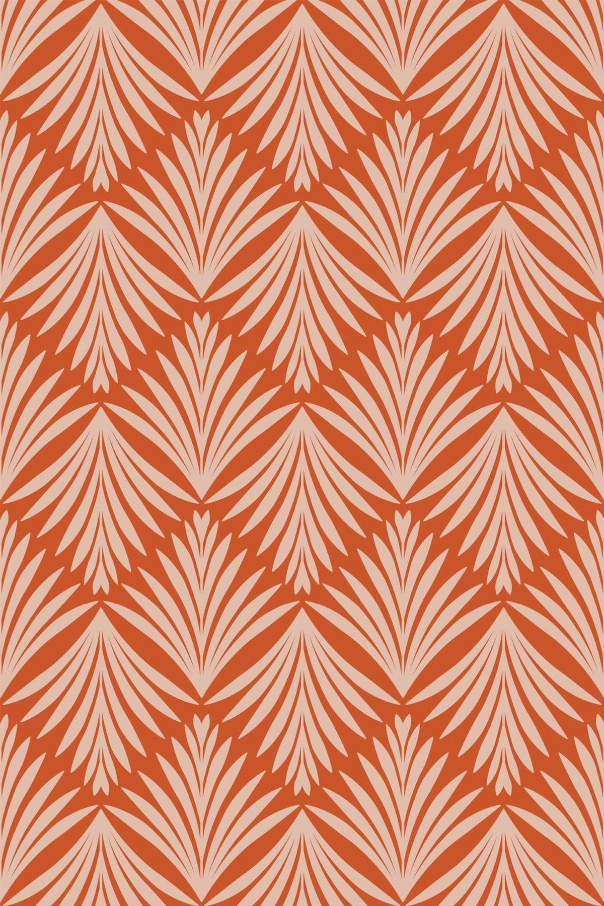 Palmes Art Déco Terre Cuite, aperçu aux dimensions saisies