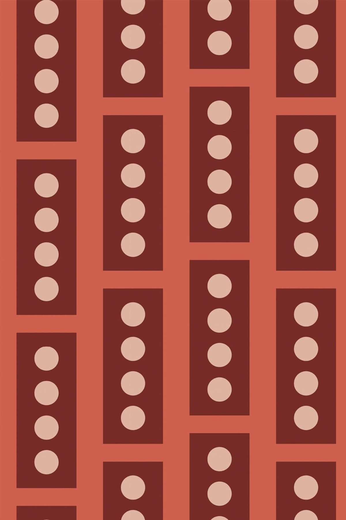 Colonnes à Pois Brique, le motif seul