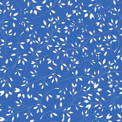 Gros plan de l'impression : trois petites feuilles blanches pleines et la tige qui les relie.