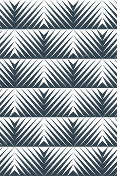 Le décor à plat : des chevrons rayés bleu ardoise et blanc en bandes horizontales.