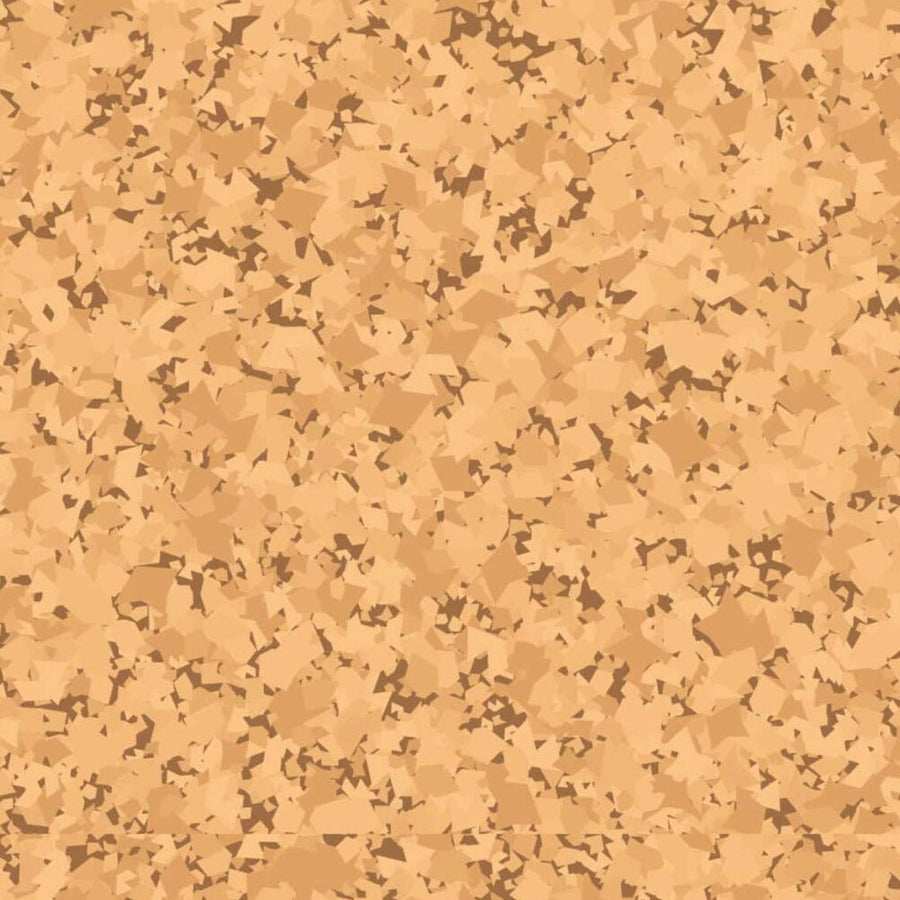 Gros plan de l'impression : éclats anguleux en trois nuances de miel qui se chevauchent, avec des creux brun noisette entre eux.